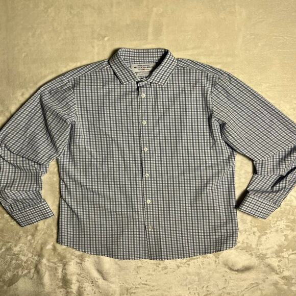 Mizzen + Main Performance Button Up Men's XL Trim Fit Leeward Collection Hybrid - Picture 1 of 9